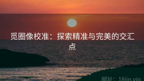 觅圈像校准：探索精准与完美的交汇点