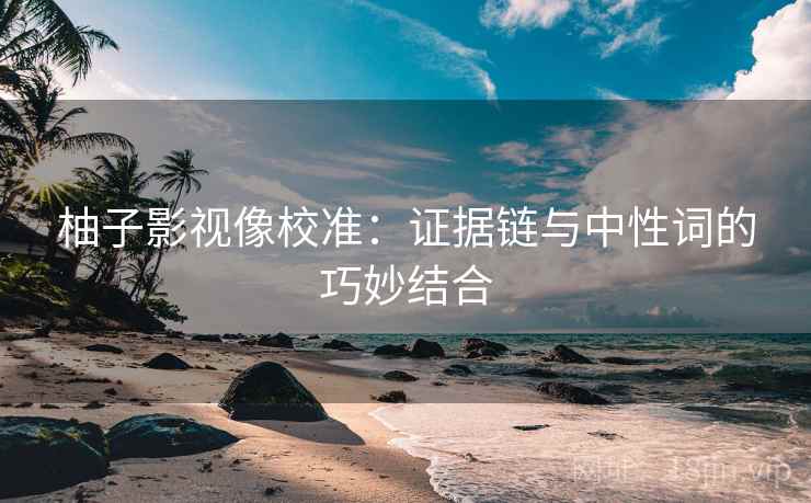 柚子影视像校准：证据链与中性词的巧妙结合